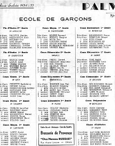 X ECOLE JOYEUSE 1954 NO2 DOC2